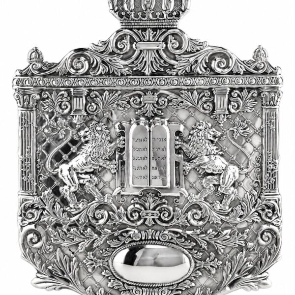 Square Grid Lions Torah Breastplate