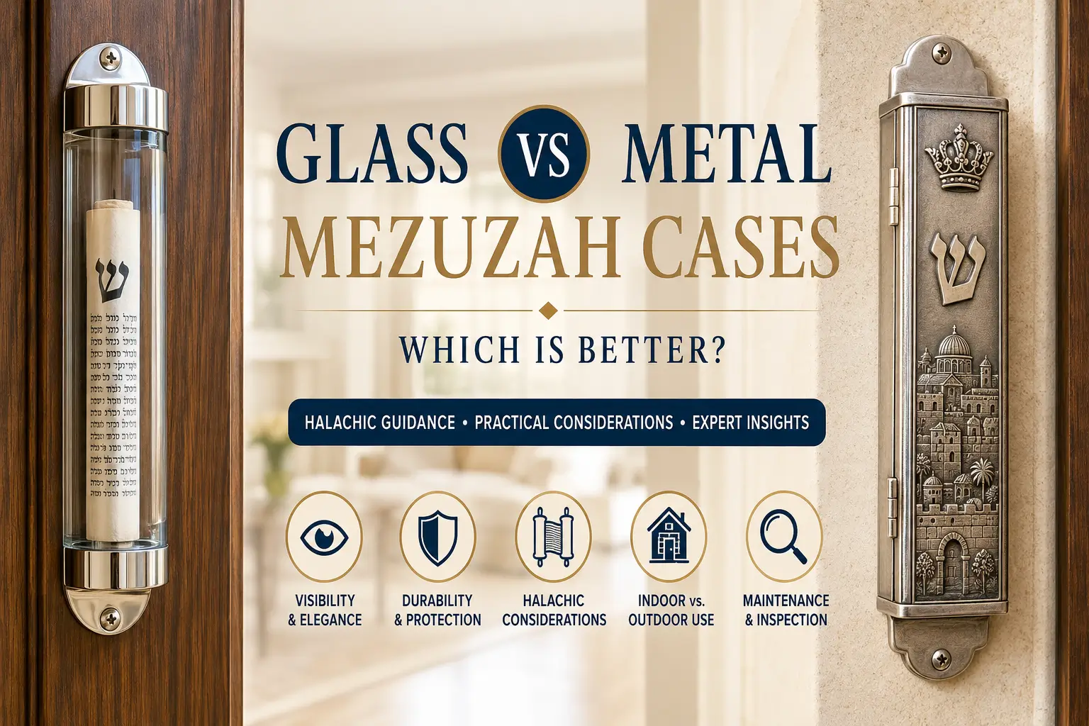Glass vs Metal Mezuzah Cases