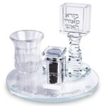 Modern Clear crystal havdalah set