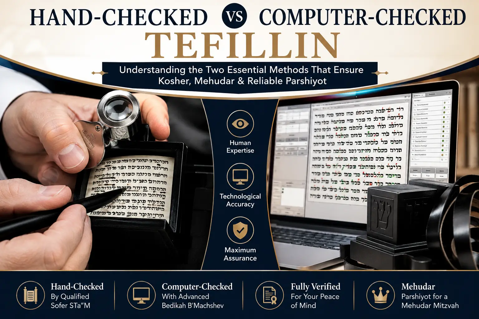 Hand-Checked vs Computer-Checked Tefillin