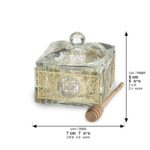 Golden crystal honey dish dimensions