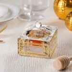 Modern crystal honey dish