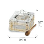 Modern Crystal Honey Dish - Image 3