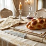 Elegant Printed Challah Bread Knife