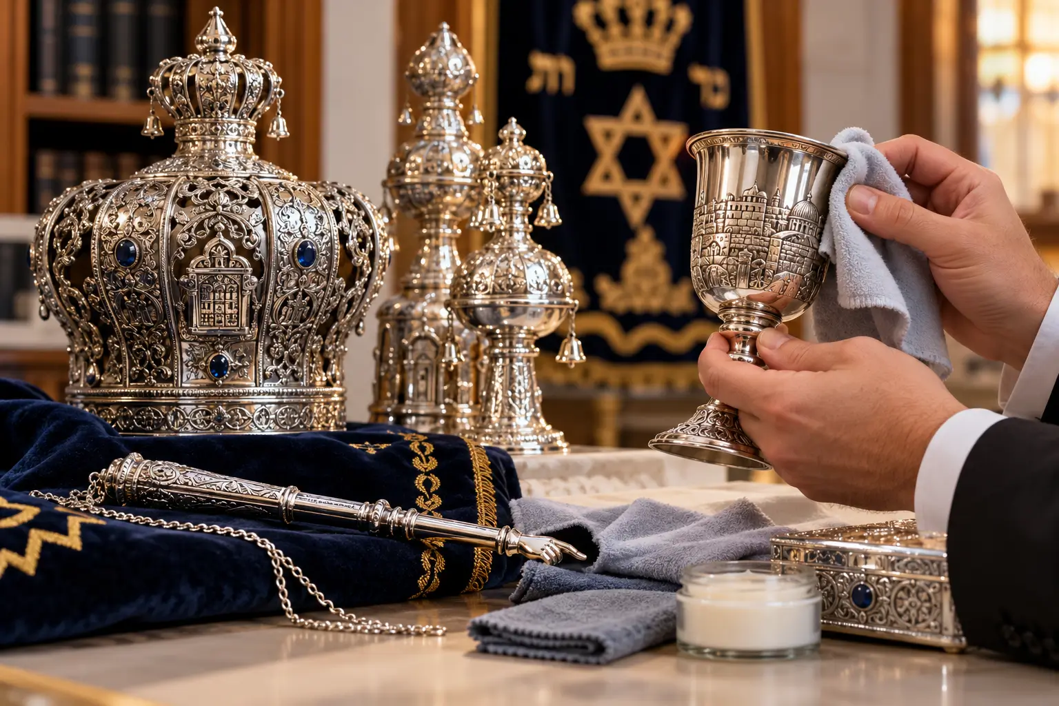 Caring for Silver Judaica