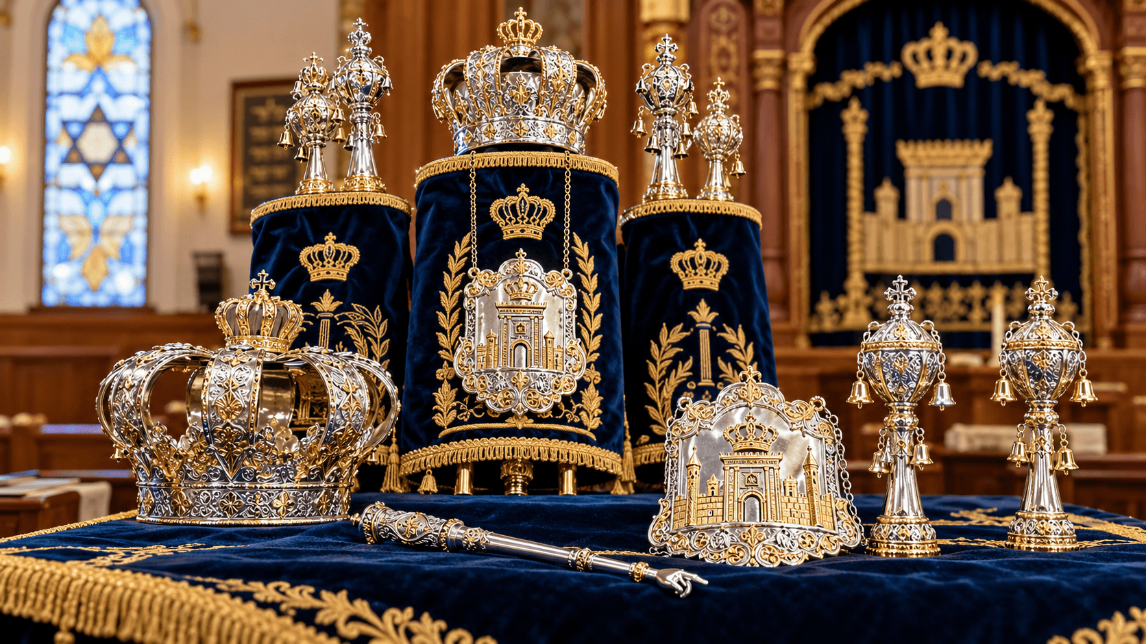 Matching Torah Ornaments for Your Synagogue